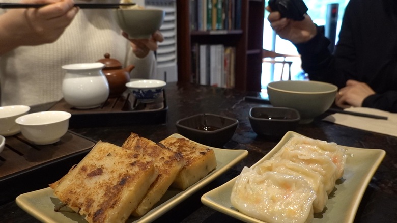 文博軒の出ディムサムは、お茶を引き立てる優しい味。