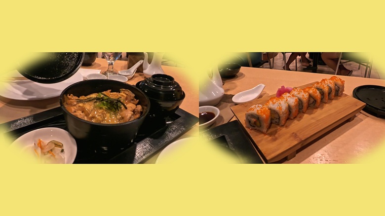 出典私ミシェリー@HKGlossy.comによる撮影. HAMA｜日本食レストラン（1回目）カリフォルニアロール＋味噌汁単品＋親子丼 を撮影したもの